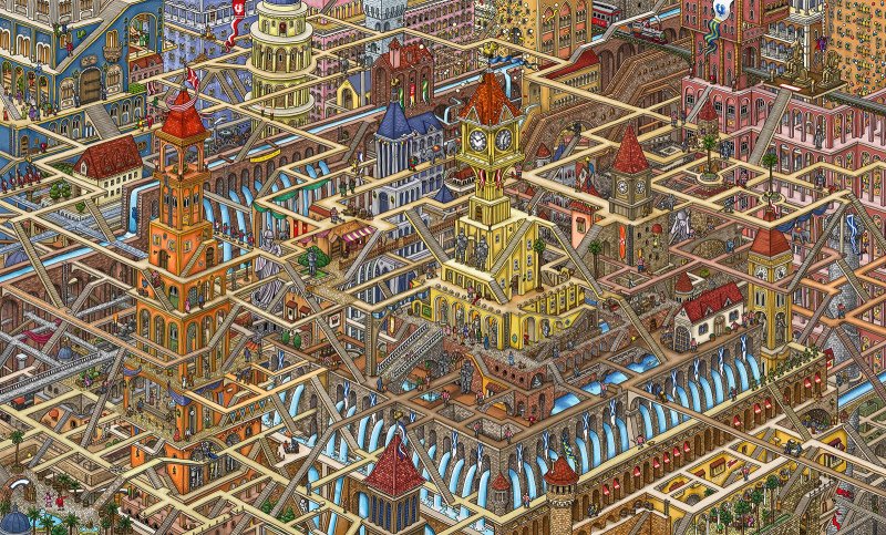 Виммельбух детектив Пьер распутывает дело