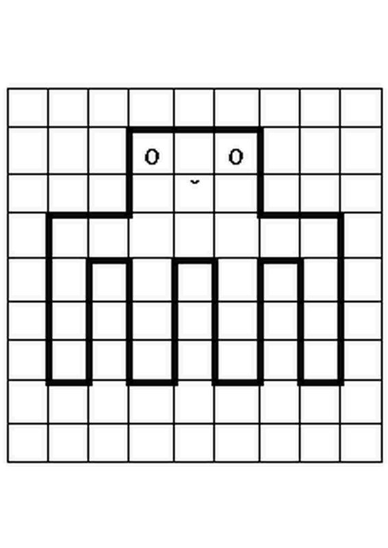 Графический диктант 1 класс осьминог