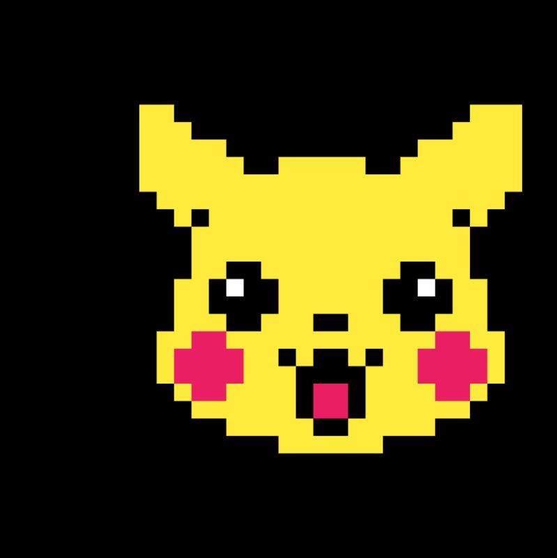 Пикачу по клеточкам в тетради маленькие