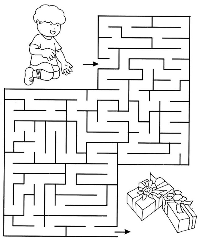 Лабиринт для детей 5 лет
