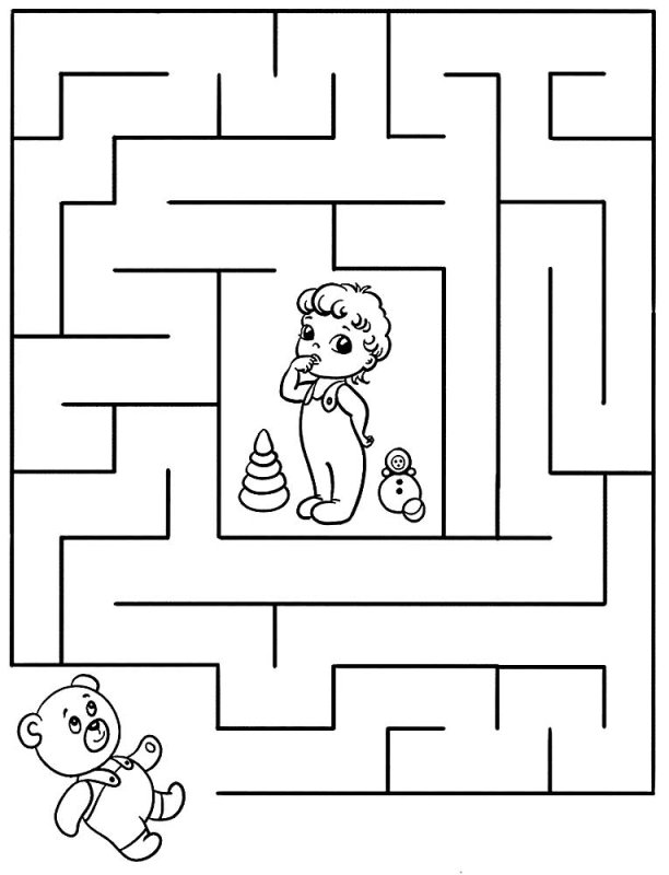 Игра Лабиринт для детей 4 лет