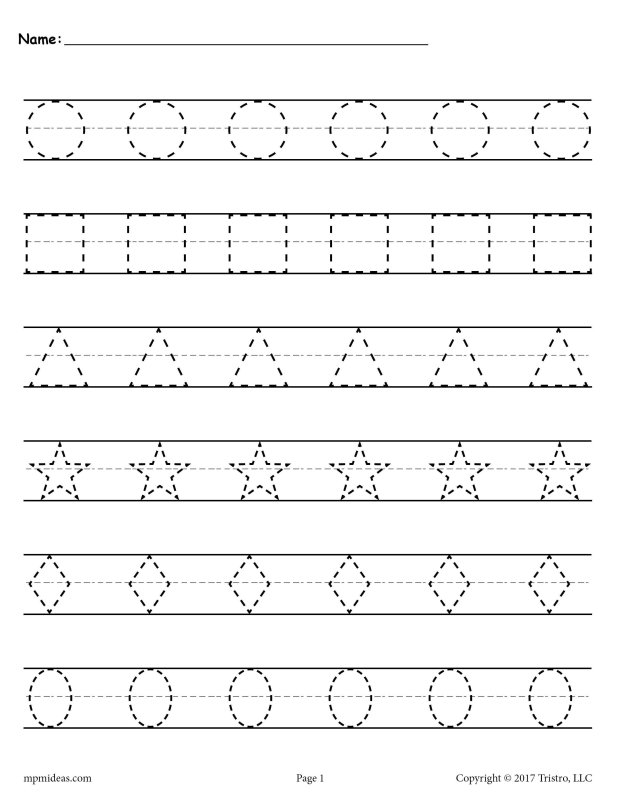 Математические прописи для дошкольников геометрические фигуры