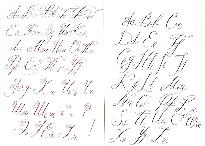 Каллиграфия алфавит