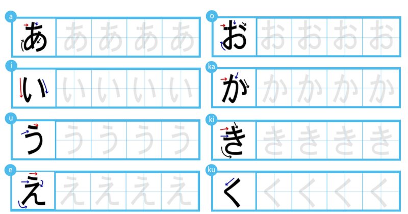 Прописи японского языка хирагана