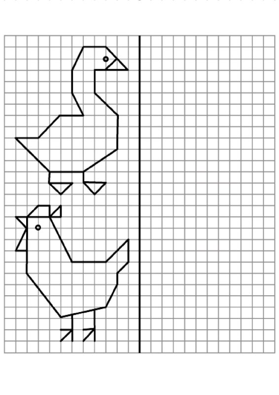 Рисунки по клеточкам
