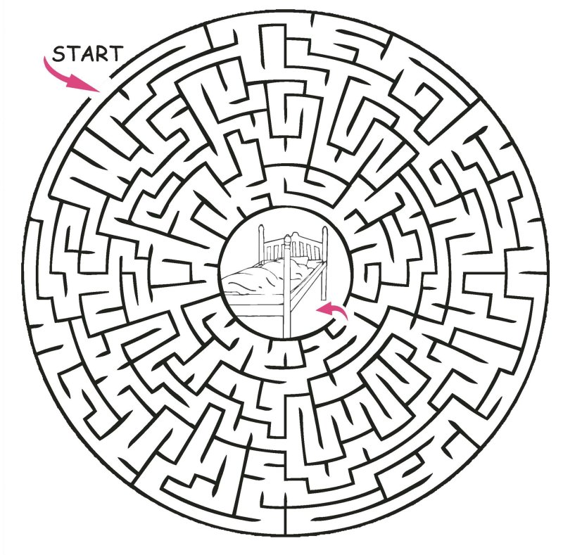 Maze Лабиринт Worksheet