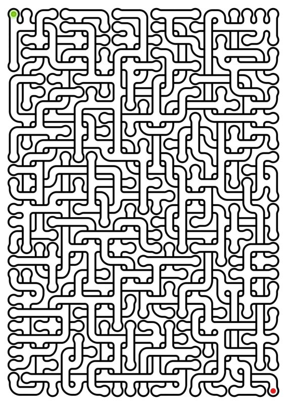 Лабиринты для скорочтения сложные