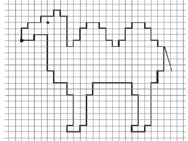 Рисование по клеточкам 1 класс