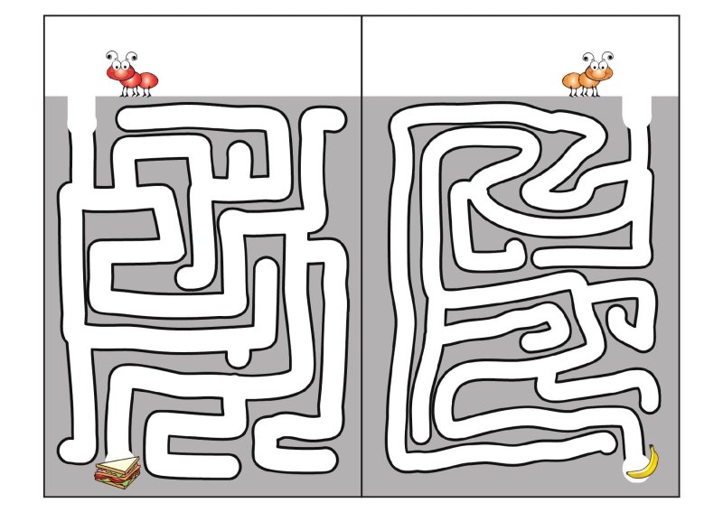 Игры для детей 4-5 Лабиринт