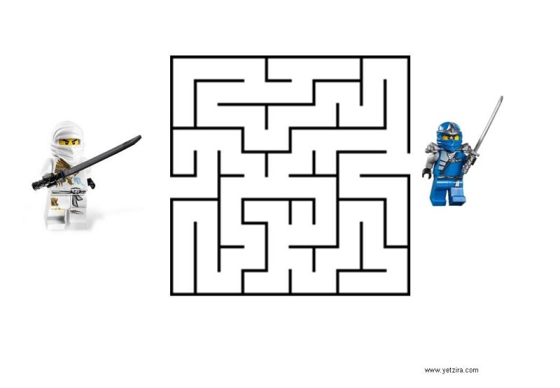 Лего человечки Лабиринт