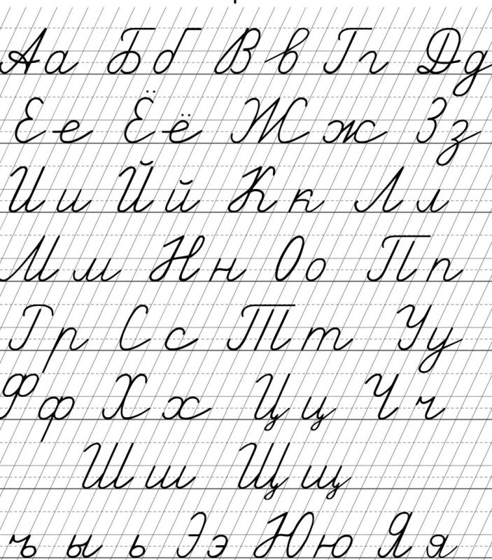 Прописи для 1 класса алфавит прописной