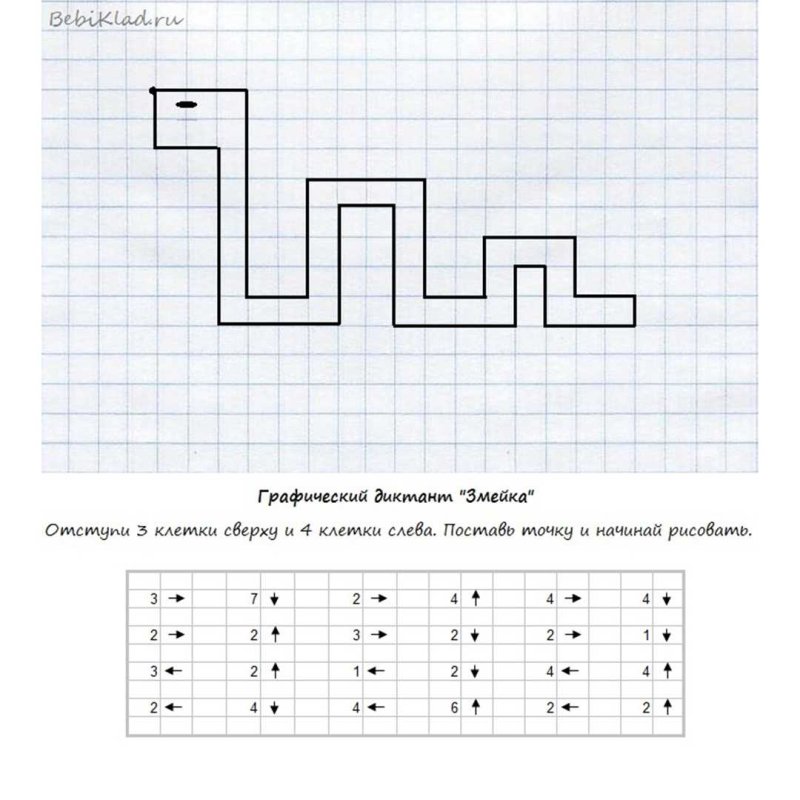 Задания для дошкольников графический диктант