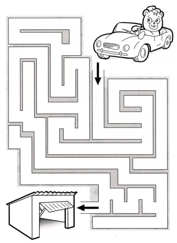 Задания лабиринты для детей 5-6 лет