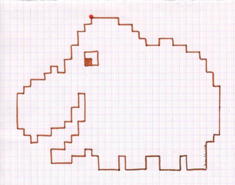 Математический диктант по клеткам