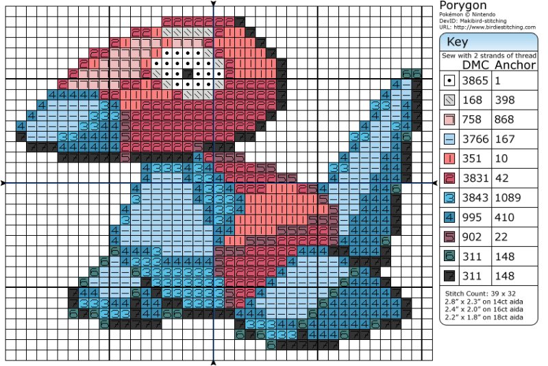 Покемоны вышивка крестом схемы