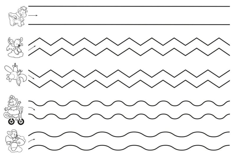 Графомоторные дорожки 3-4 года