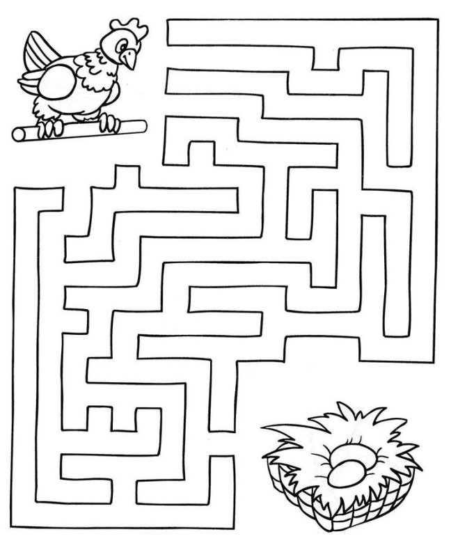 Задание Лабиринт 5-6 лет