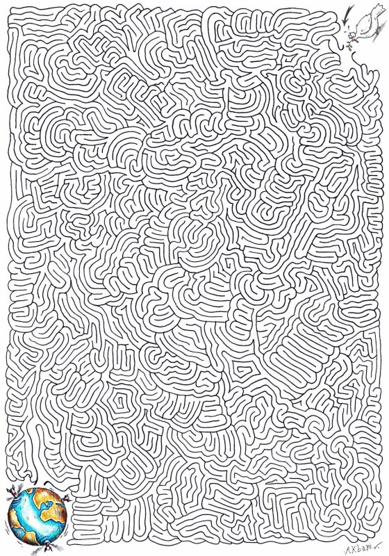 Лабиринты сложные и большие