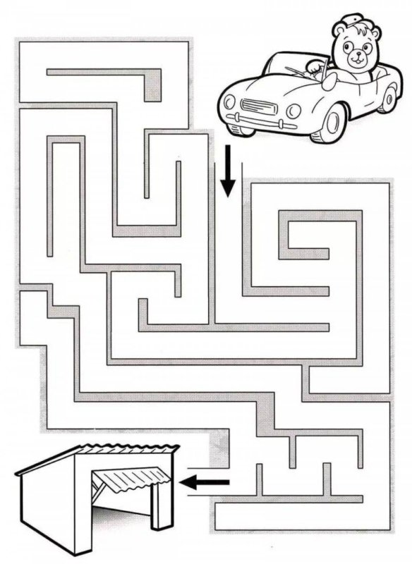Лабиринт для детей 6 лет