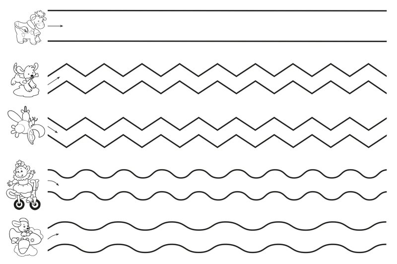 Графомоторные дорожки 3-4 года