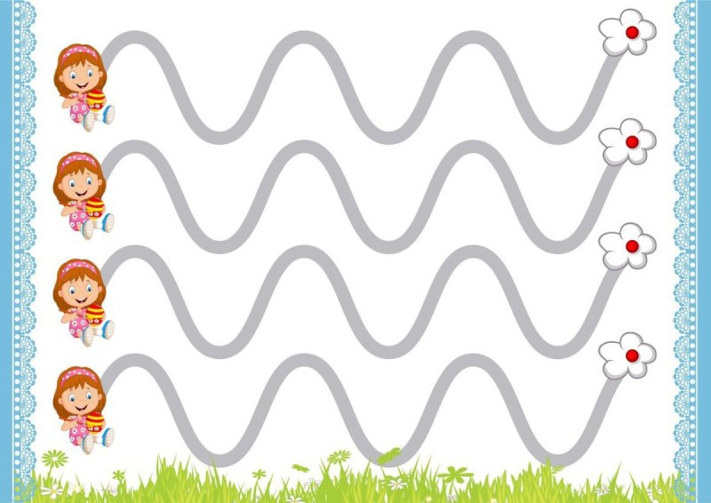 Игра графомоторные дорожки