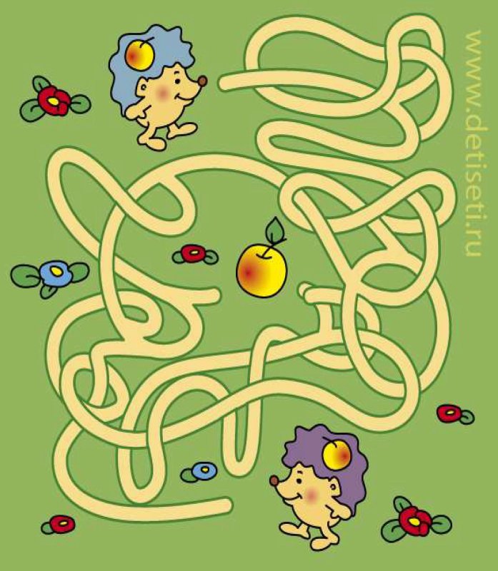 Лабиринты для детей цветные