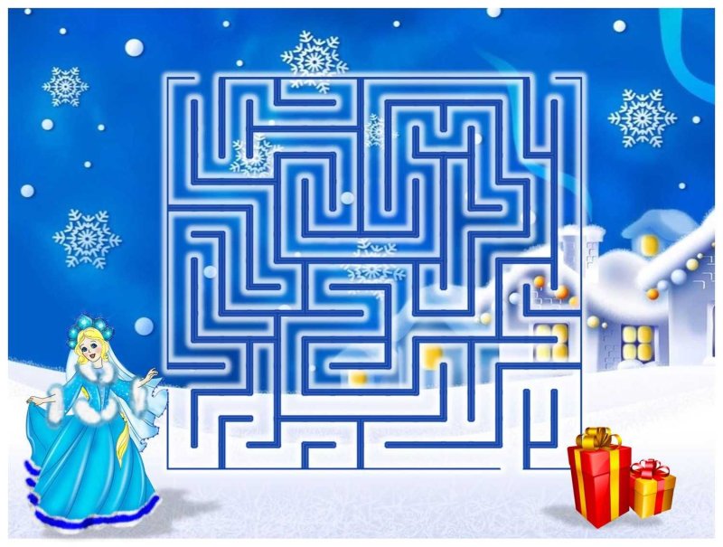 Новогодние лабиринты
