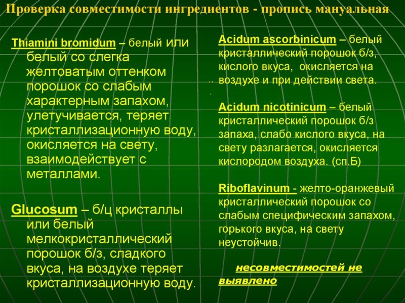 Мануальная пропись рецепта