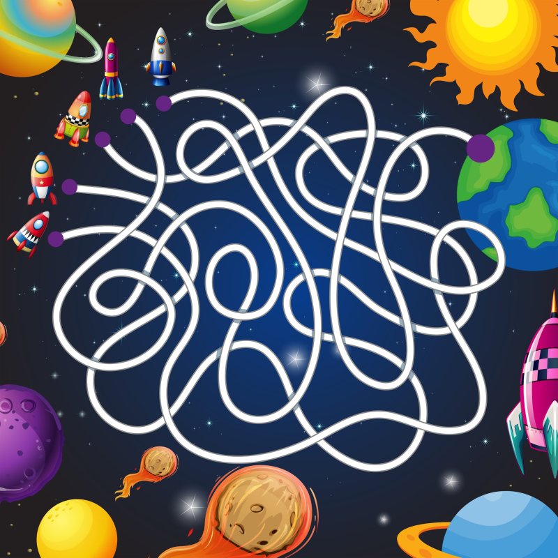 Игра ходилка космический Лабиринт