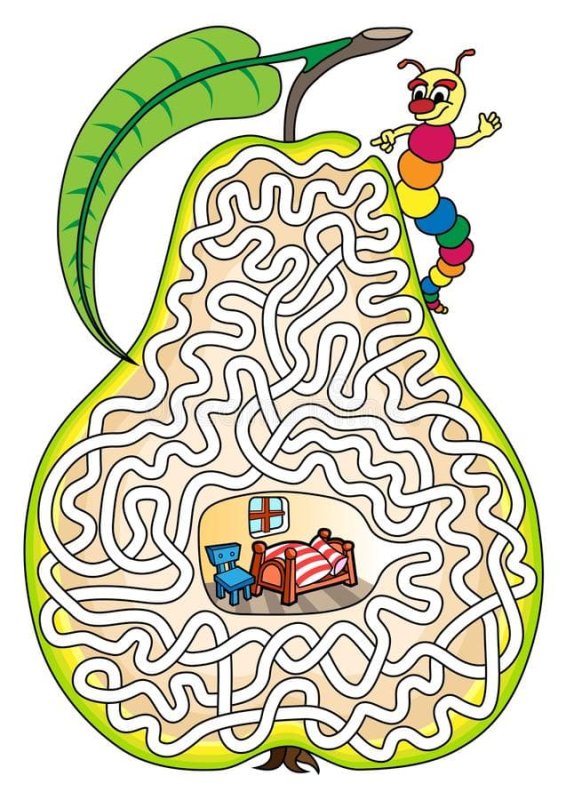 Лабиринты для дошкольников цветные