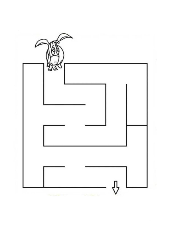 Лабиринт для детей легкий