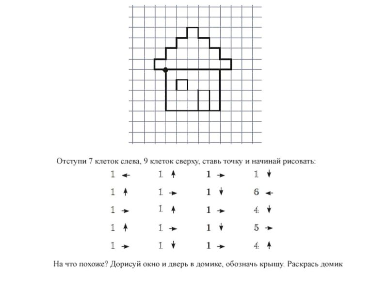 Диктант по математике подготовительная группа