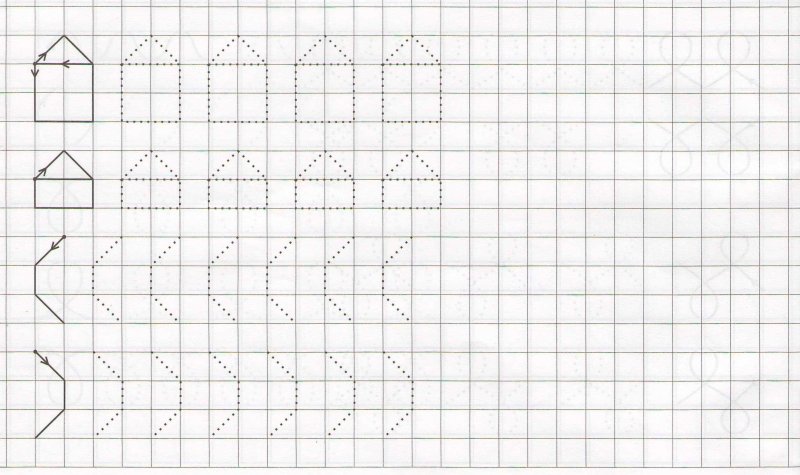 Прописи в клеточку для дошкольников