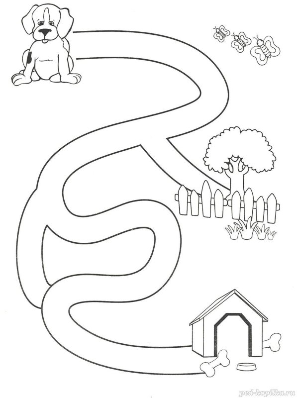 Лабиринт простой для детей