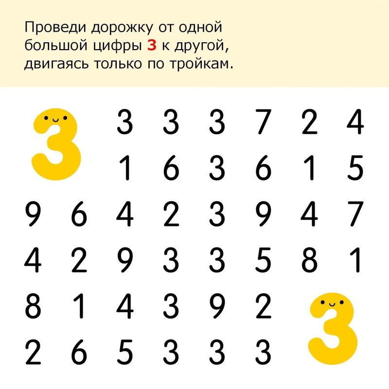 Лабиринты с цифрами для дошкольников