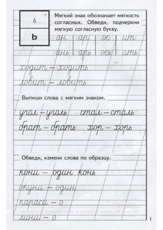 Прописи слоги