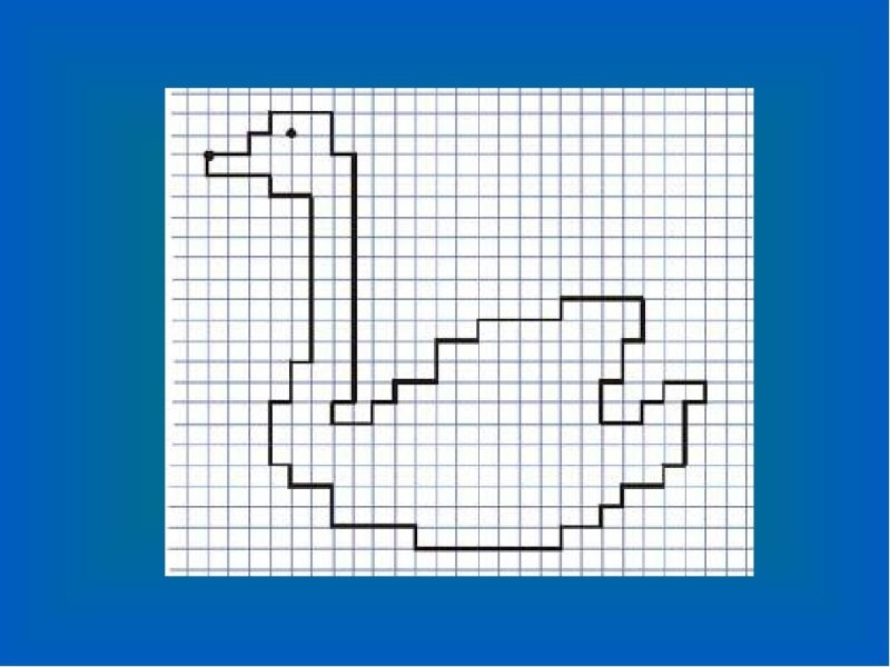 Графические рисунки по клеточкам