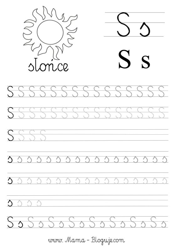 Прописи на польском языке для детей