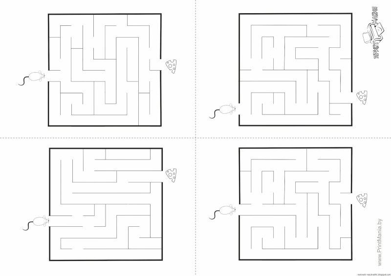 Задание Лабиринт для детей 4-5 лет