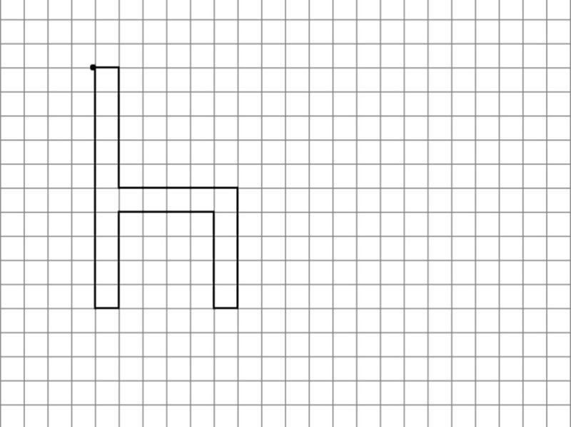 Графический диктант стул