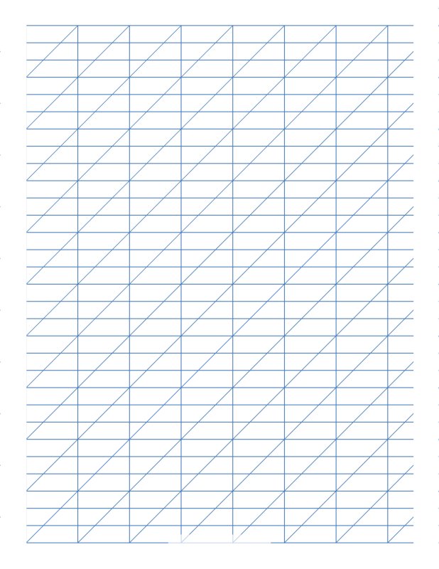 Разлиновка частая косая линия а4