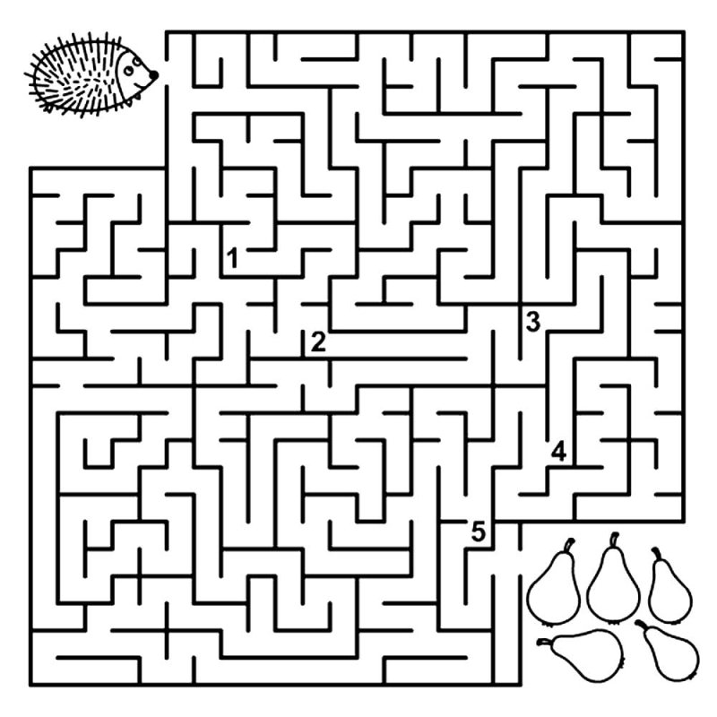Лабиринт задание для детей 8 лет
