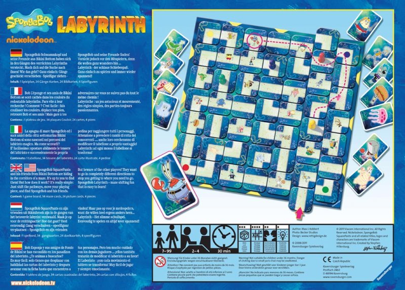 Сумасшедший Лабиринт карточки Ravensburger