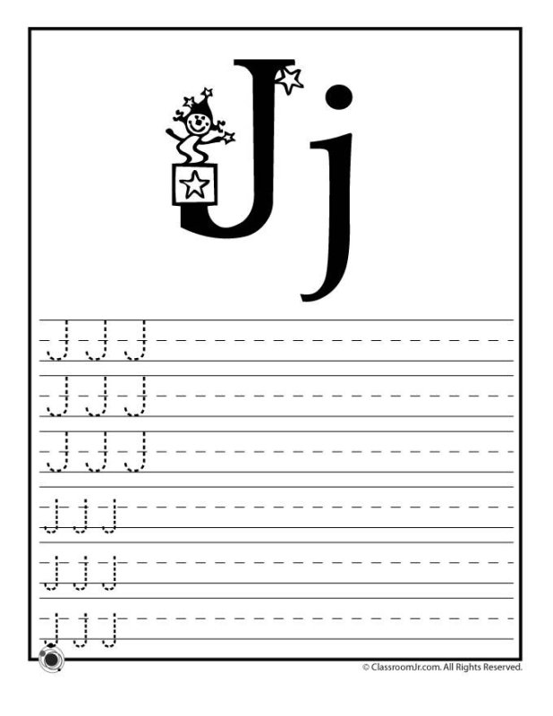 Прописи английский язык алфавит Letter j