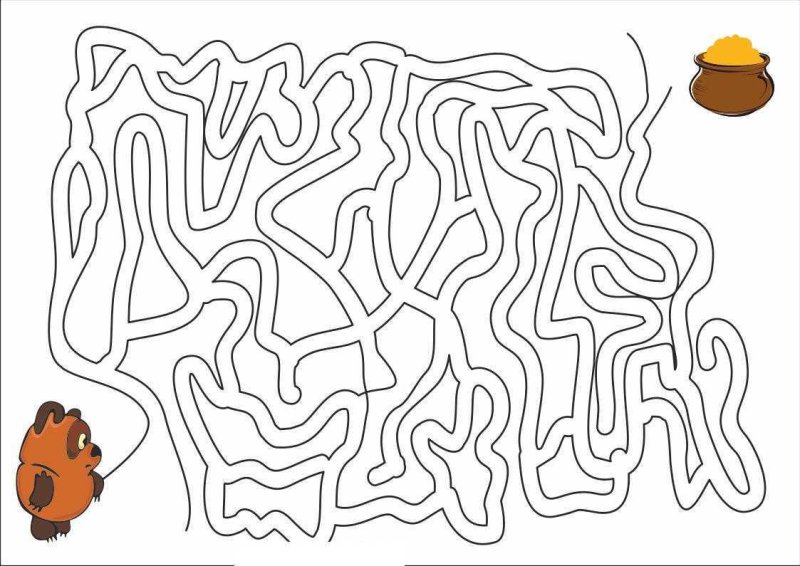 Игра Лабиринт для детей 4 лет