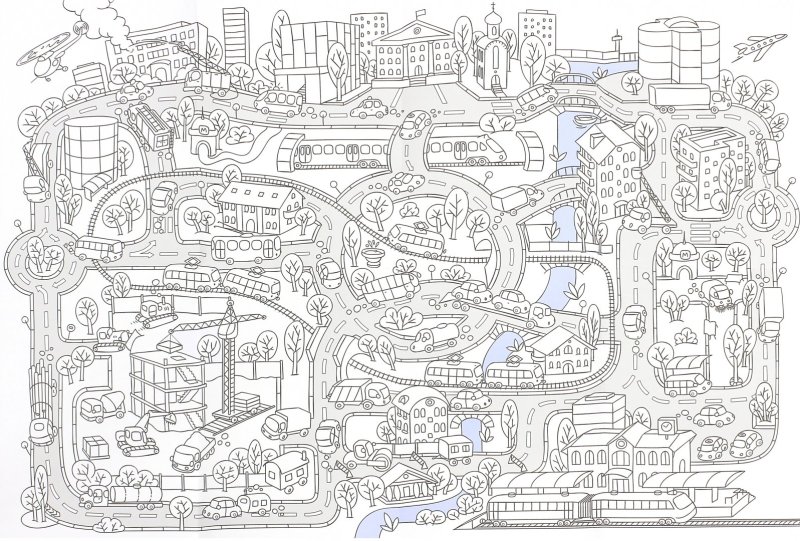 Раскраски большие