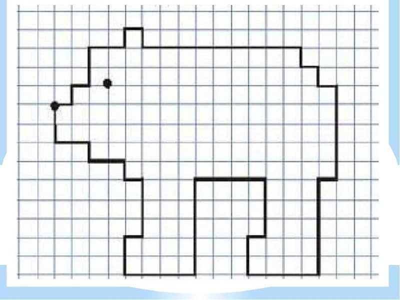 Рисование по клеточкам для детей