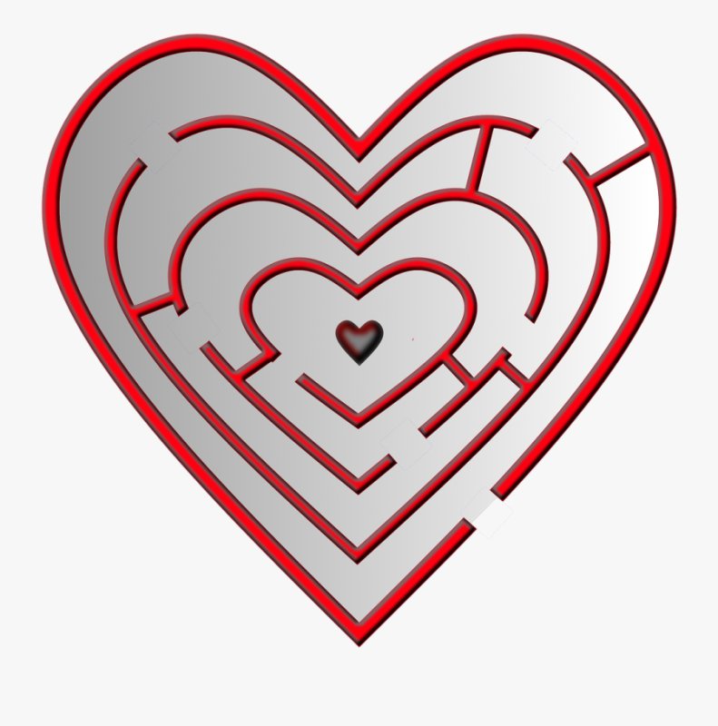 Лабиринт для детей сердце