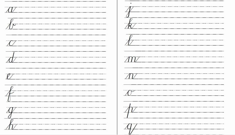 Прописи букв английского алфавита