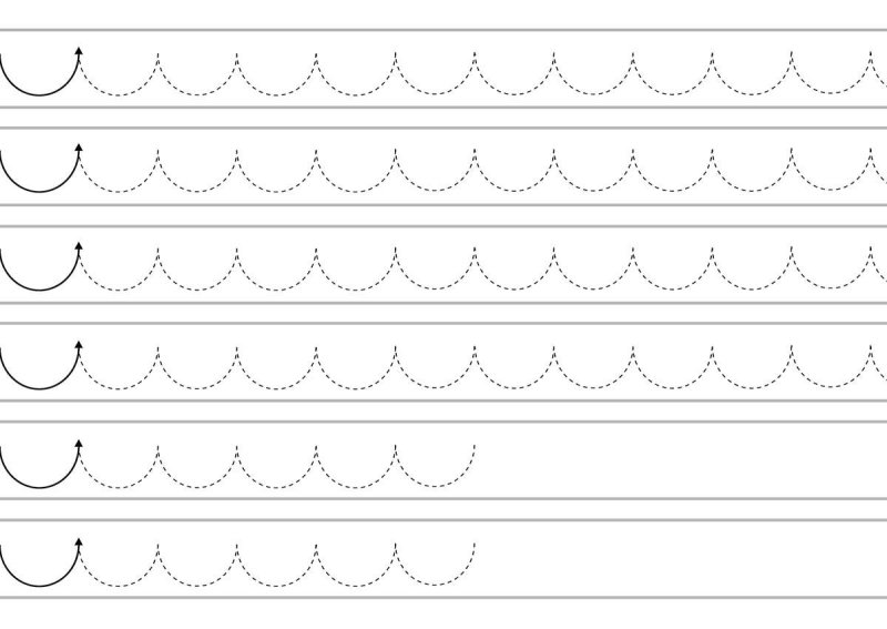 Прописи в линию для дошкольников